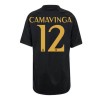 Maglia ufficiale Real Madrid Camavinga 12 Alternativa 2023-24 per Bambino